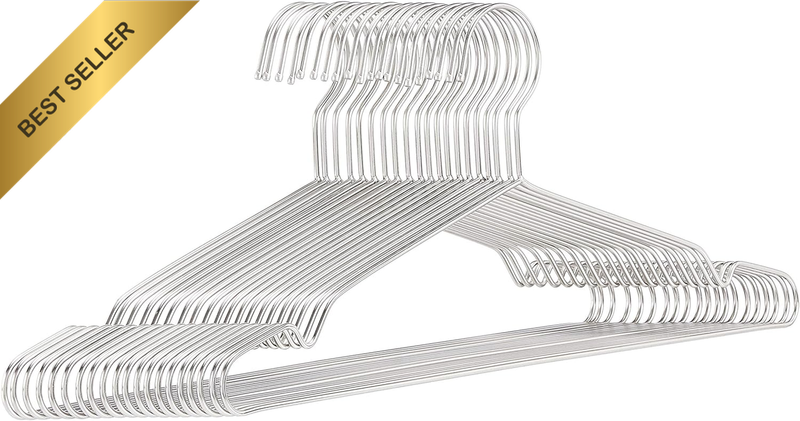 Stainless Steel Clothes Hangers - 20-Pack