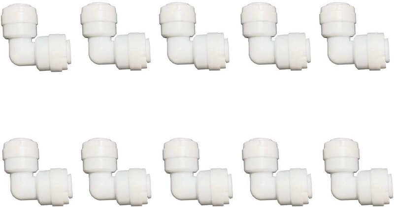 1/4 Inch OD to 1/4 Inch Tube Push Union Elbow Quick Connector Reverse Osmosis Sy