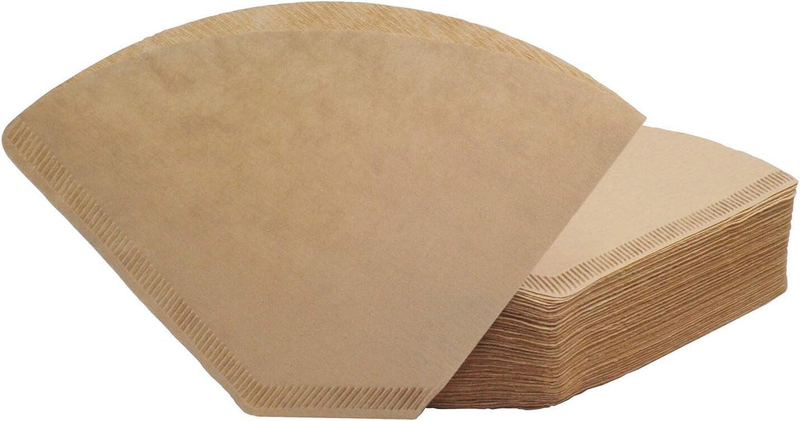 200pc Cone Coffee Filter 8-12 Cup Unbleached Natural Paper Disposable