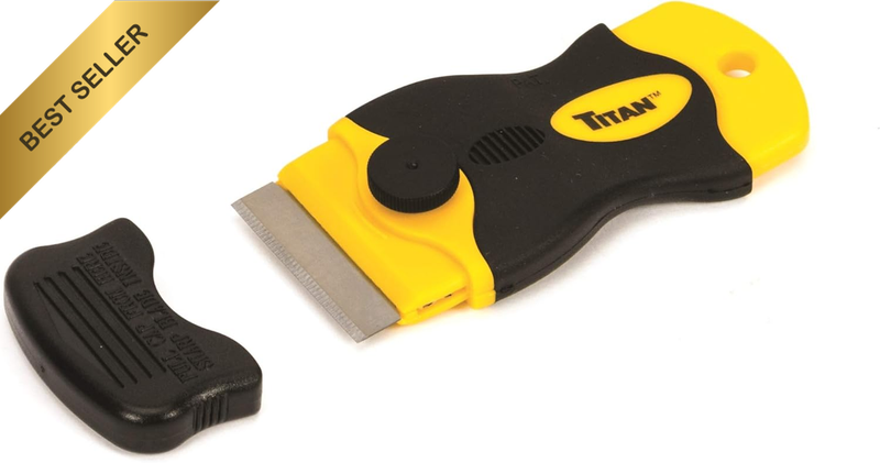 12031 4-Inch Mini Razor Scraper | Includes 1 Extra Heavy-Duty Razor Blade