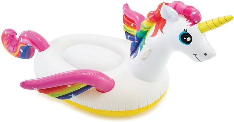 INTEX Enchanted Unicorn Inflatable Pool Float: Animal Pool Toy for Kids – 2 Heav