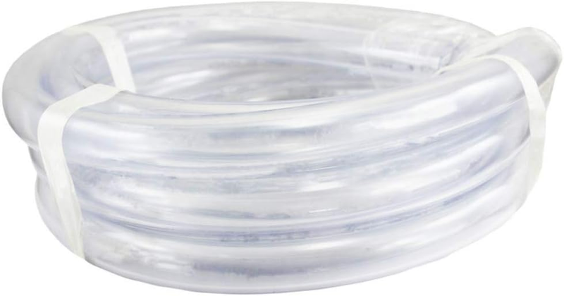 LPpvc050-010ft 10' x 1/2" ID Low Pressure Clear Flexible PVC Tubing Heavy Duty U