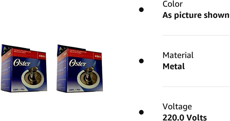 2 Genuine Oster Blender Blades for Osterizer  4961 with 2 Sealing Rings!