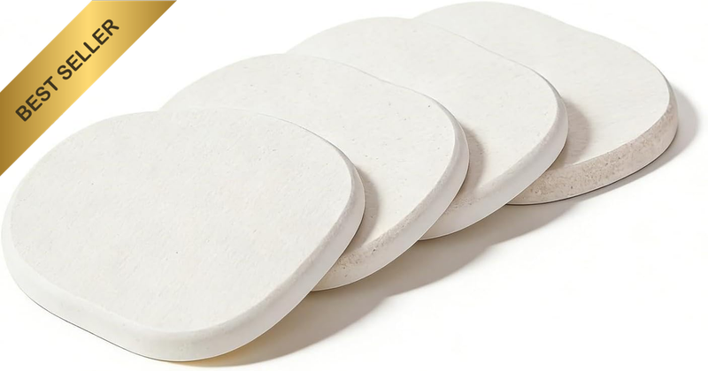 Drink Coasters Set of 4, Absorbent Quick-Dry Modern Coaster Set for Drinks, Home