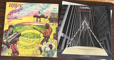 Lot Of 2 Todd Rundgren s Utopia - Another Live + Oops Wrong Planet
