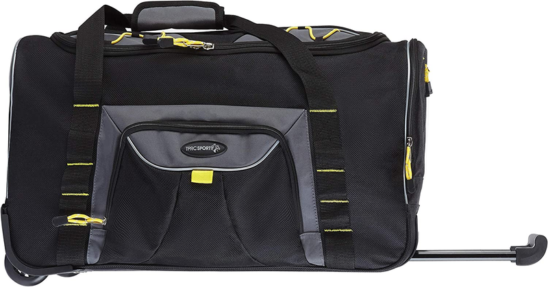 21&Prime; Rolling Duffel Bag Wheeled Luggage Suitcase Spinner Travel Tote Carry Duffle