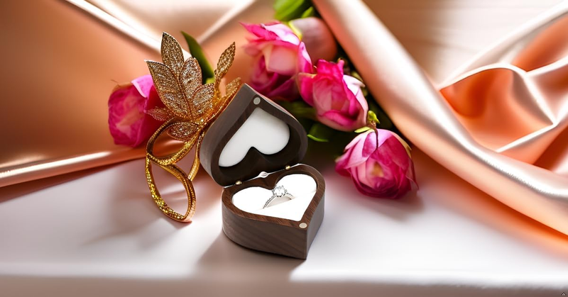 Ring Box, Personalized Wooden Ring Box Mini Engagement Ring Holder Box, Heart-Sh
