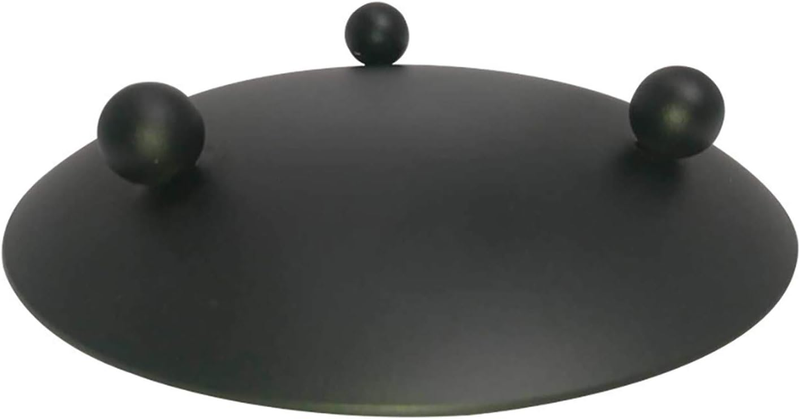 2 Pcs Black Decorative Iron Plate Candle Holder 4.33'' Candle Stand Candle Plate