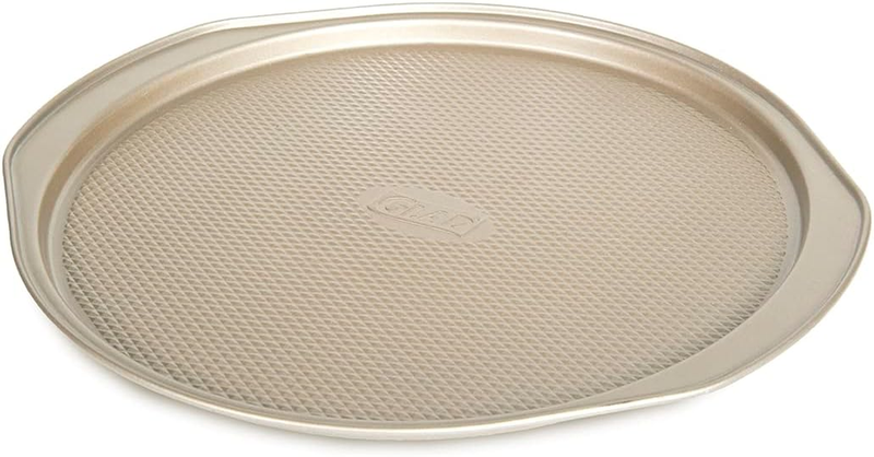 Nonstick Large Pizza Pan for Oven | Round Baking Tray | Textured Cooking Sheet C