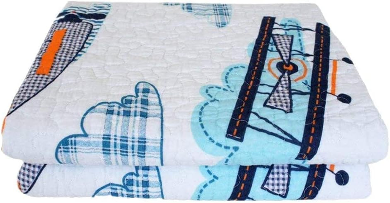 S For Boys Quilt Bedspread Kids Plane Airplane Boys Girls Ki
