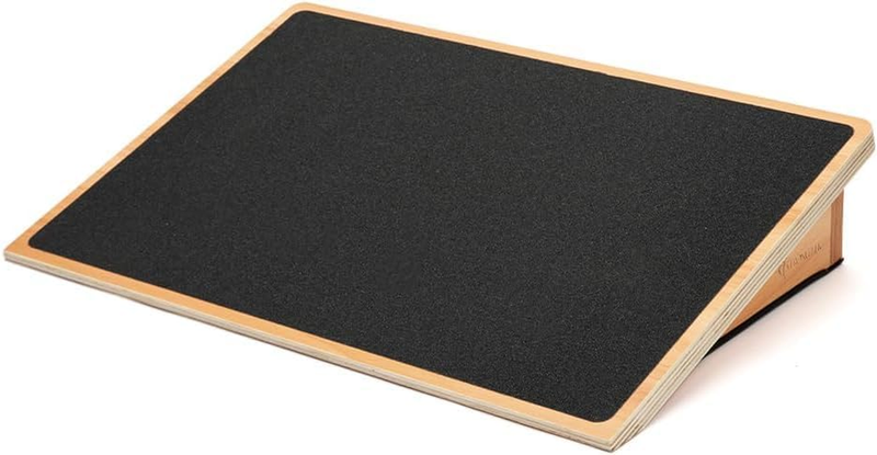 Slant Board for Squats & Knee Training, 2 Angles (15° 20°) Wooden Stretch,Heavy-