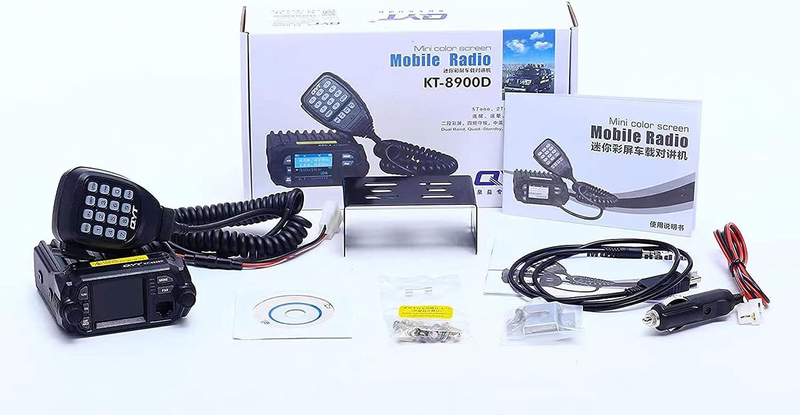 KT-8900D 25W Dual Band Mini Car GMRS Radio Mobile Transceiver, Dual Standby VHF/