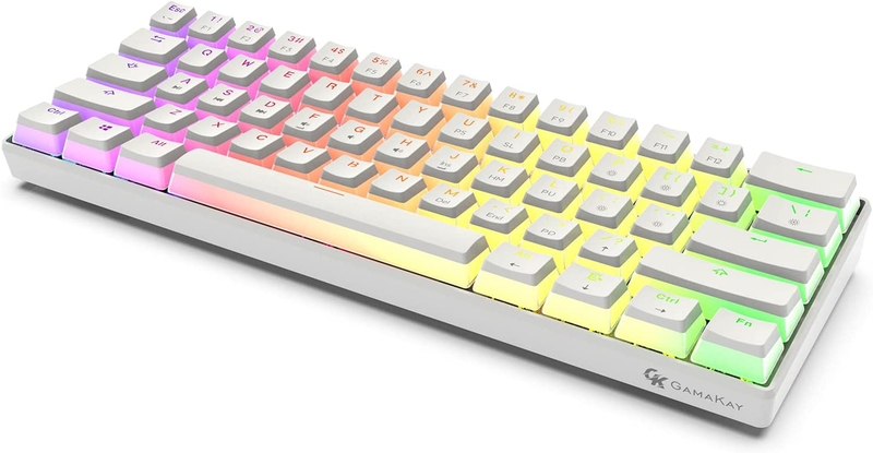 MK61 RGB Pudding Keyboard, 61 Keys Gateron Optical Switch PBT ... New