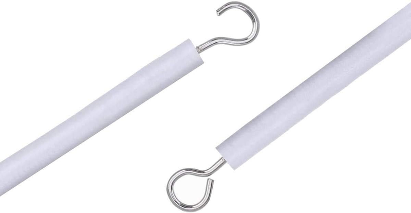 Curtain Wire and Hooks Set, 5M Net Curtain Wire with 10pcs Eye Bolts and 10pcs S