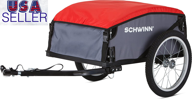 Schwinn Day Tripper and Porter Cargo Bike Trailer, Tow Behind, Not for Kids or A