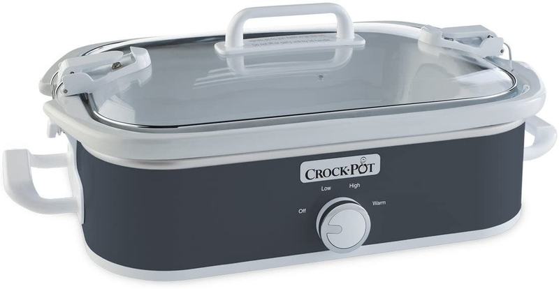 Crock-Pot Small 3.5 Quart Casserole Manual Slow Cooker and F
