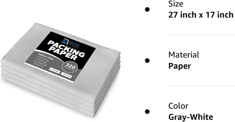 Protec Newsprint Packing Paper Sheets for Moving & Packing Supplies