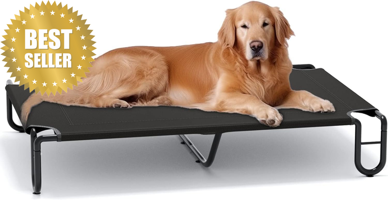 Elevated Dog Bed Raised Dog Bed Large Washable Chew Resistant Cooling Elevated P