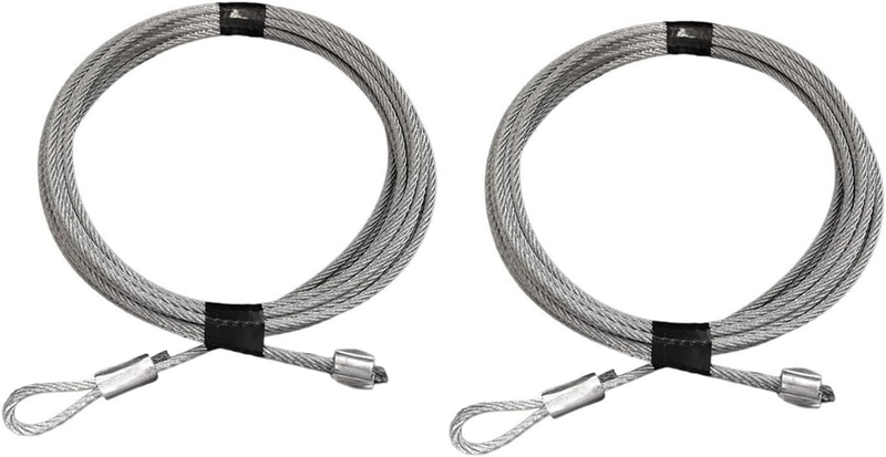 Pair of 7' Garage Door Cable - Lift Safety Springs Heavy Duty String Replacement