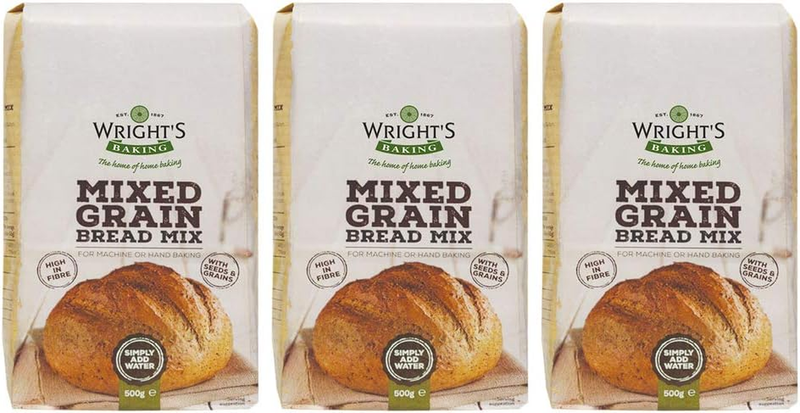 Wright'S Baking Mixed Grain Bread Mix 500G (Pack of 3)