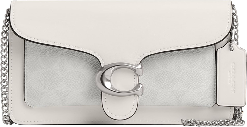 Coach Coated Canvas Signature Tabby Chain Clutch