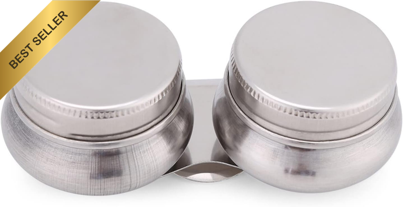 Palette Cup Double Stainless Steel Oil Paint Mixing Container for Artist Paintin