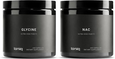 Toniiq Immunity Bundle - Glynac Supplement - 1300Mg Ultra High Purity 98%+ NAC a