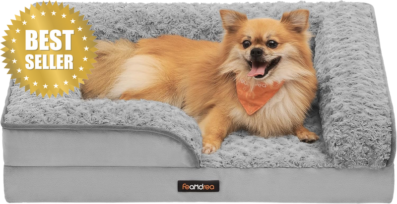 Orthopaedic Dog Bed for Medium Dogs, Waterproof Dog Sofa Bed with Removable Wash