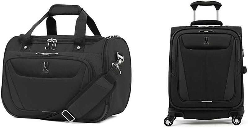 Maxlite 5-Softside Expandable Spinner Wheel Luggage, Black, 