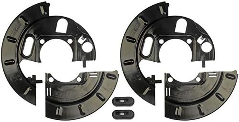 2 Piece Rear Brake Backing Plate Compatible with 1999-2006 Chevy Silverado 1500