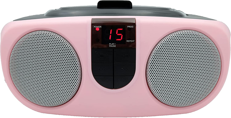 With Am/fm Radio, Boombox, Pink