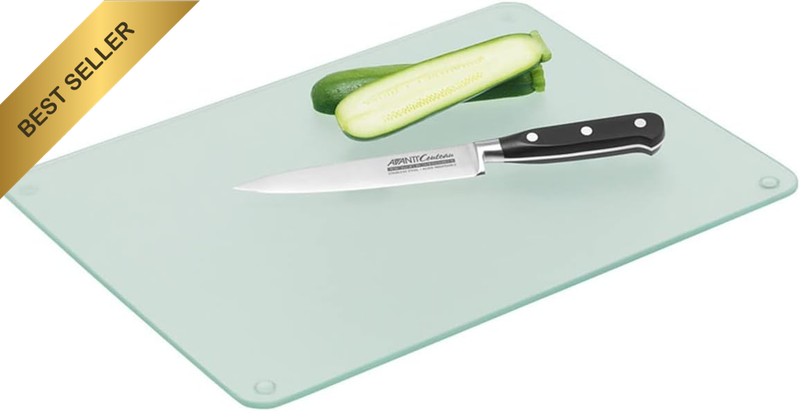 74059 Tempered Glass Chopping Board, Green, L