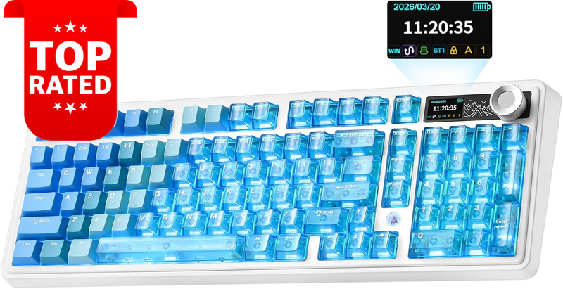 AJAZZ AK980 V2 Pro Wireless 98% Mechanical Keyboard 10000mAh Blue Switch