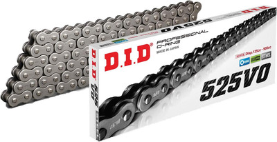 DID (525VO-120) Steel 120 Link Professional V Series O-Ring Chain with Connectin