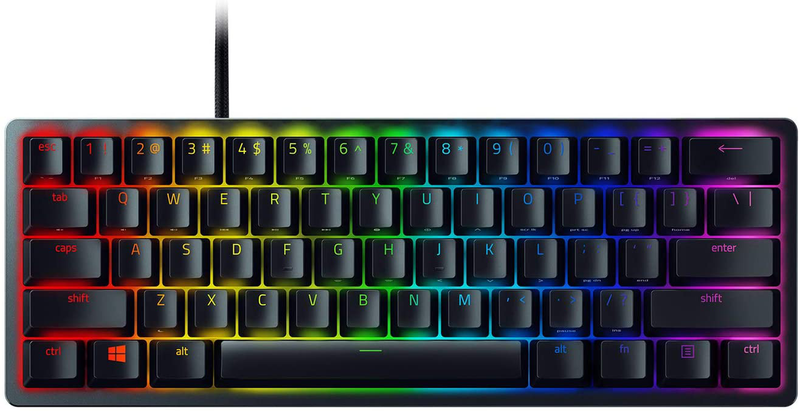 Razer Huntsman Mini Gaming Keyboard, Chroma RGB Lighting - PBT Keycaps