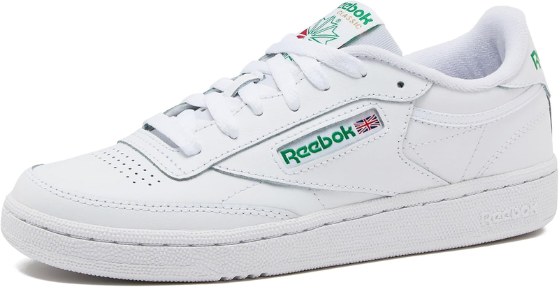Reebok Mens Club C 85 Mens Tennis Shoes, Casual Fashion White Sneakers for Men