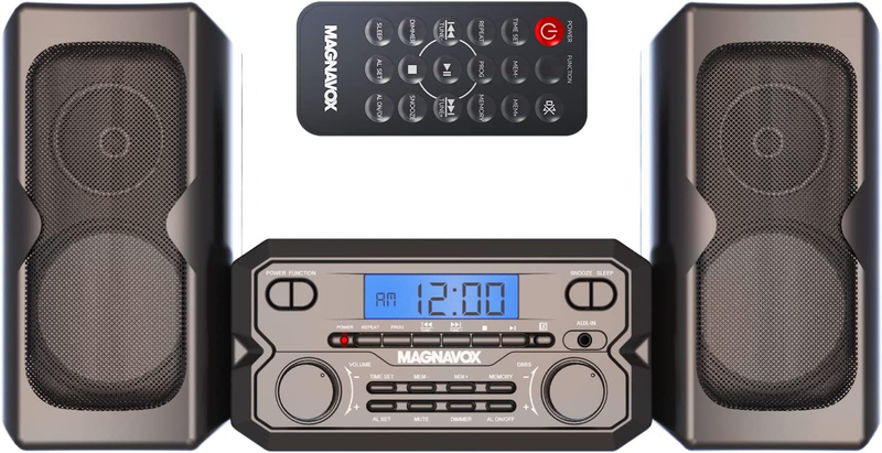 With Bluetooth Cd Fm Radio Remote Shelf Bookshelf Audio Black
