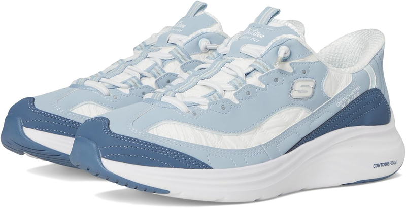 Skechers Womens Contour Foam Sweet Nostalgia Cozy Fit Hands Free Slip Ins