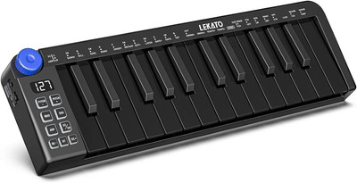 LEKATO Mini MIDI Keyboard 25 Key MIDI Controller Bluetooth 