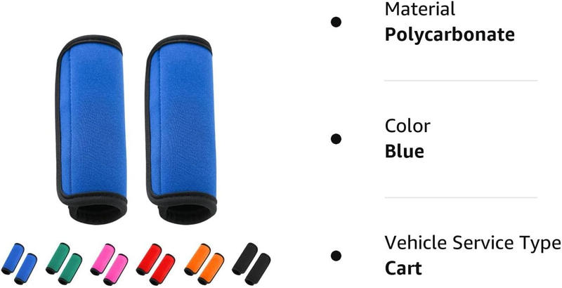 2 Pack Luggage Handle Wraps for Suitcase, Bright Color Comfort Soft Handle Cover