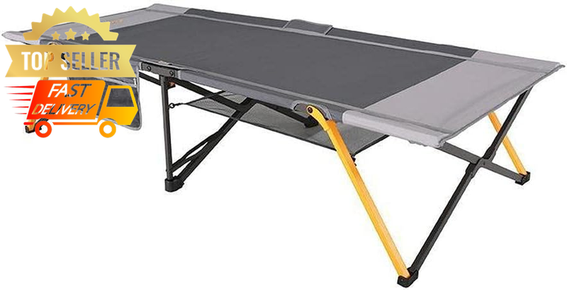 Easy Fold Stretcher Bed Single - Portable Folding Cot 200x80x42cm