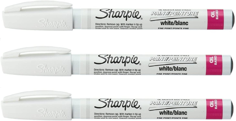 SHARPIE Fine Point Paint Marker [Set of 3] Color: White