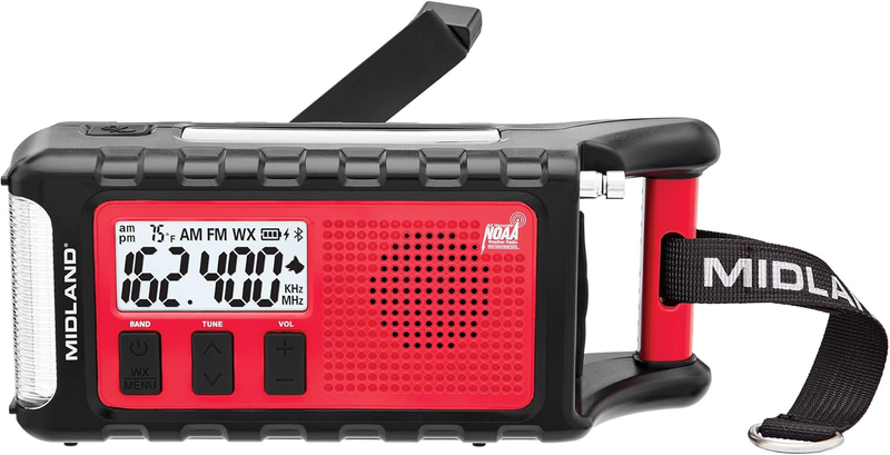 - ER310PRO, Portable Emergency Bluetooth Weather AM/FM Radio