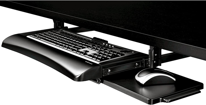 Keyboard Drawer under Desk Slide Adjustable Shelf Tray for O