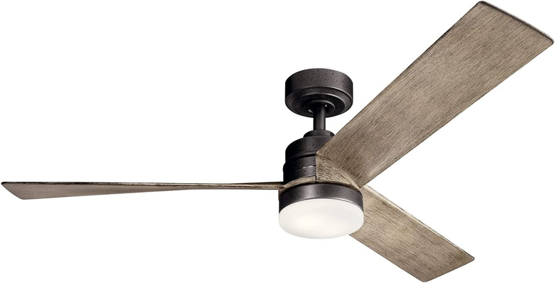 300275AVI Spyn 52" Ceiling Fan with LED Lights and Wall Control, Anvil Iron