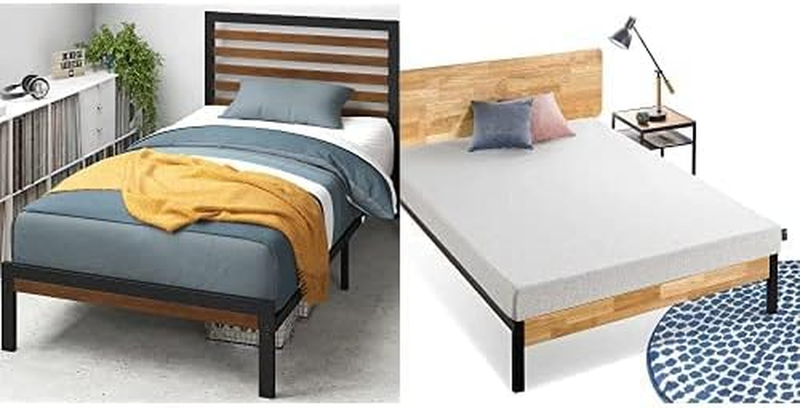 With Headboard, Easy Assembly And 6 Inch