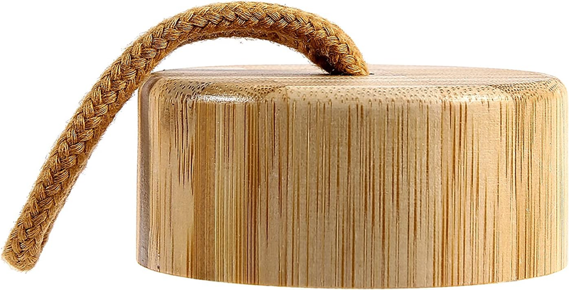 Bamboo Lid for 32 Oz Wide Mouth Motivational Glass Water Bottles - Durable, Styl