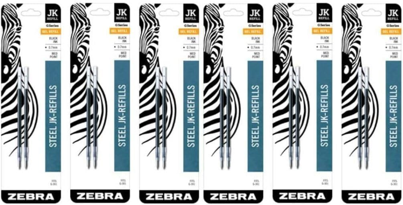Zebra G-301 Stainless Steel Pen Jk-Refill, Medium Point, 0.7Mm...