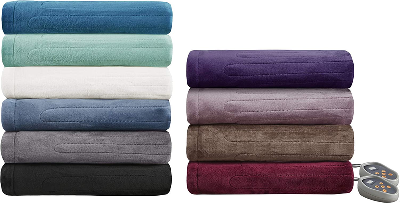 Plush Electric Blanket for Cold Weather, Fast Heating, Auto Shut Off, Virtually