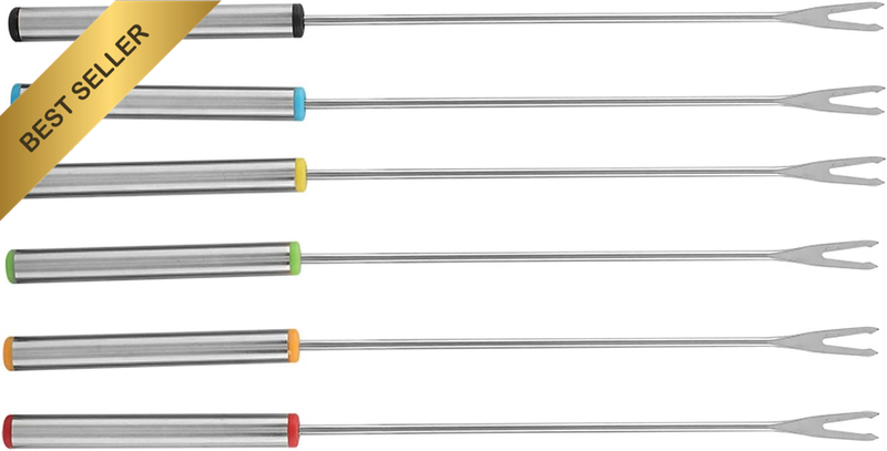 Stainless Steel Chocolate Cheese Fondue Fork Set, Tableware and Kitchen Tools, S